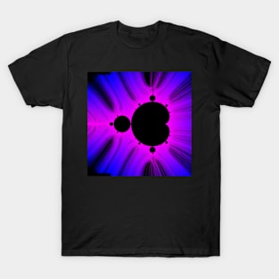 Blue Magenta Kirlian Mandelbrot T-Shirt